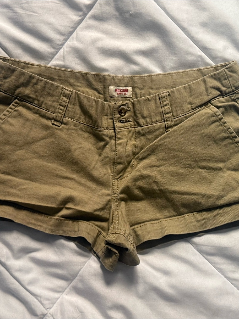 Mossimo Supply Co. khaki high-waist women's shorts